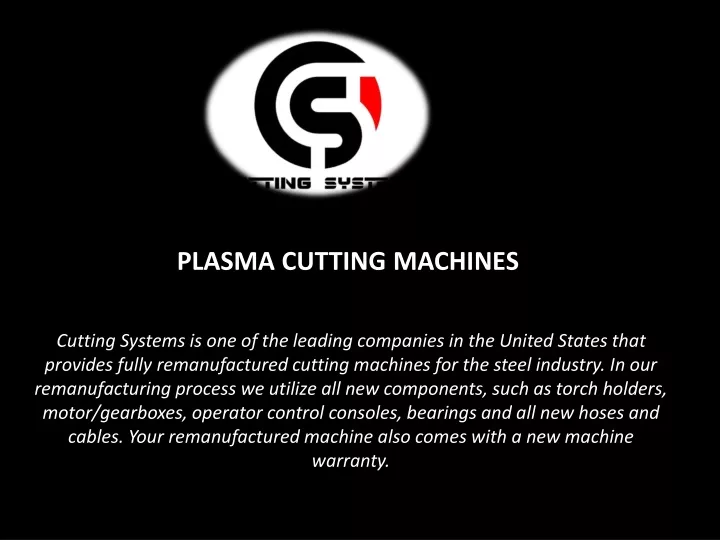 plasma cutting machines