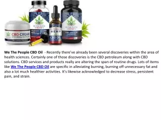 We The People CBD Oil - Latest Update And 2020 Reviews