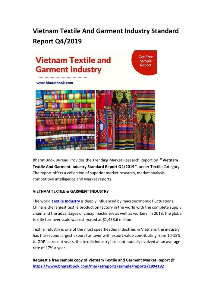 vietnam textile and garment industry standard