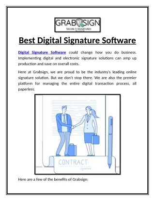 Best Digital Signature Software