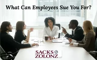 What Can Employees Sue You For?