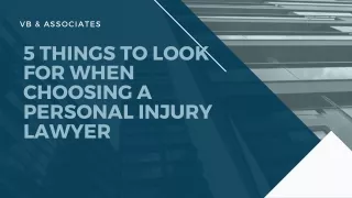 5 Tips for Choosing the Best Personal Injury Lawyer