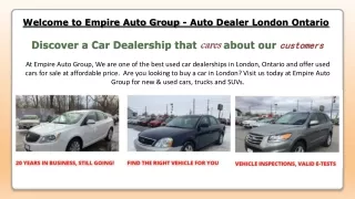 Used Cars For Sale London Ontario