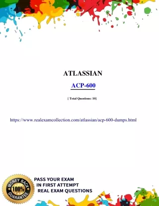 RealExamCollection ATLASSIAN ACP-600 Dumps PDF