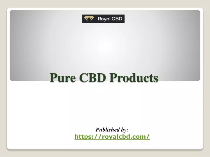pure cbd products