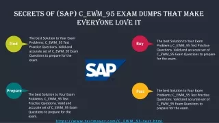 SAP C_EWM_95 Questions Dumps - Hidden Benefits You Should Know
