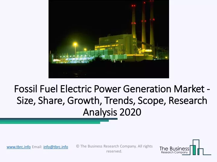 fossil fuel electric power generation market