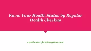 Best Full Body Checkup In Bangalore