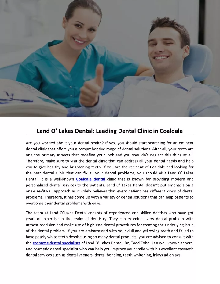 land o lakes dental leading dental clinic