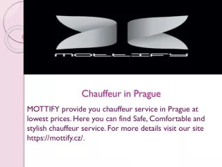 chauffeur in prague