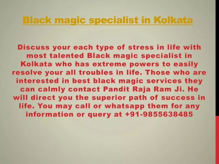 black magic specialist in k olkata