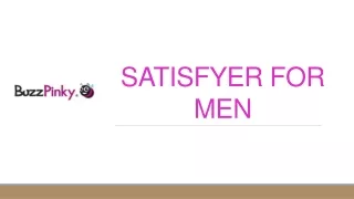Satisfyer For Male | Buzzpinky