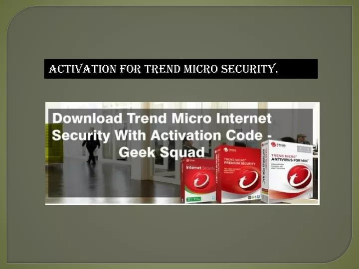 activation for trend micro security