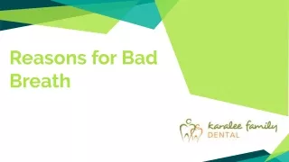 reasons for bad breath