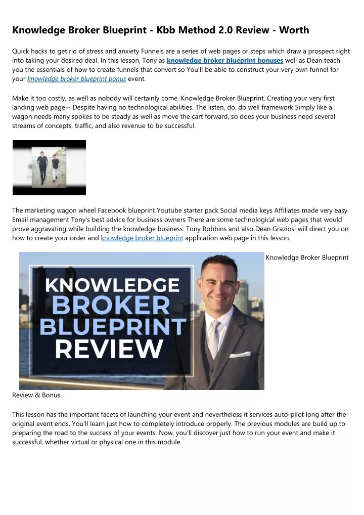 knowledge broker blueprint kbb method 2 0 review