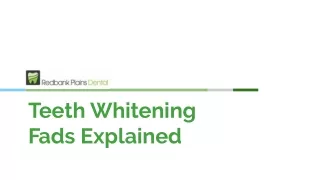 teeth whitening fads explained