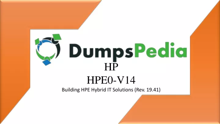 hp hpe0 v14 building hpe hybrid it solutions