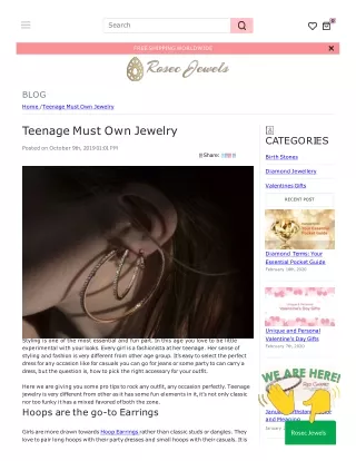 Teenage Must Own Jewelry
