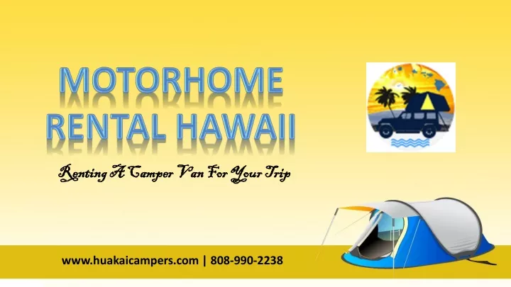 motorhome rental hawaii