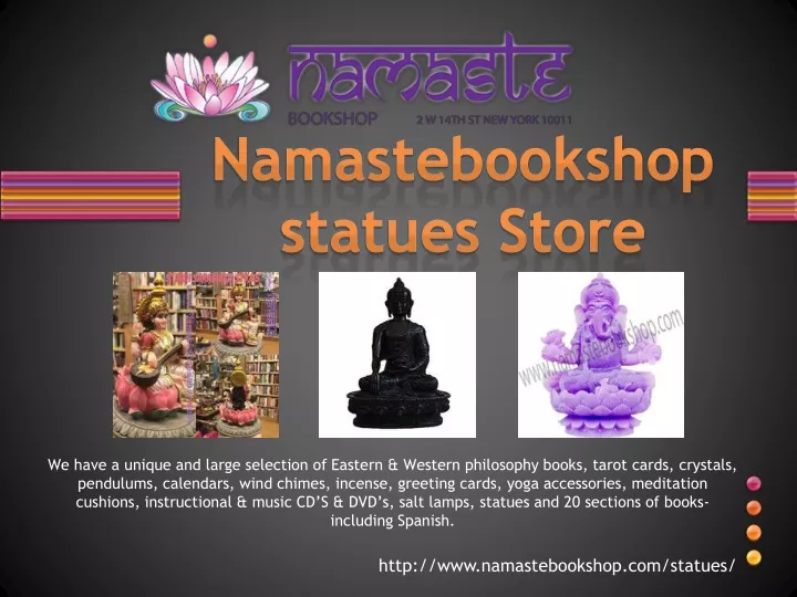 namastebookshop statues store