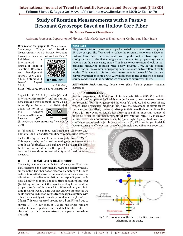 international journal of trend in scientific