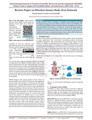 international journal of trend in scientific