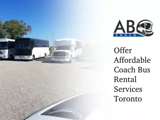 Coach Bus Rental Services Toronto