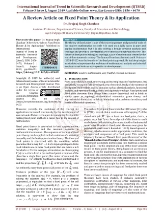 international journal of trend in scientific