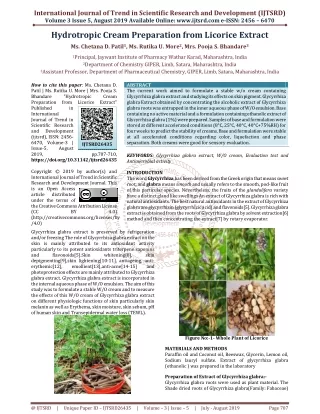 international journal of trend in scientific
