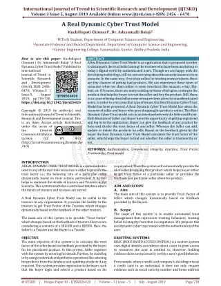 international journal of trend in scientific