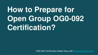 how to prepare for open group