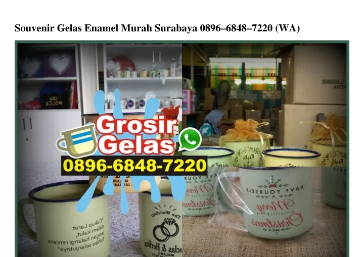 souvenir gelas enamel murah surabaya 0896 6848