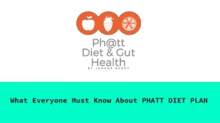 What Everyone Must Know About PHATT DIET PLAN
