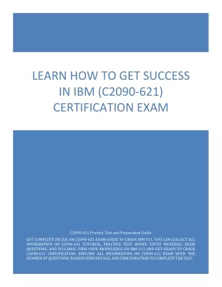 learn how to get success in ibm c2090