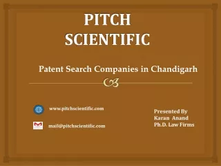 Patent Search Companies in Chandigarh | Intellectual Property Support Service