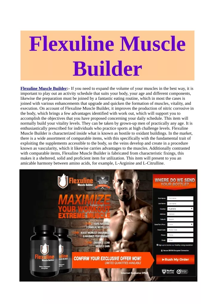 flexuline muscle builder