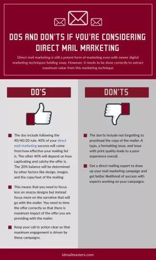 dos and don ts if you re considering direct mail