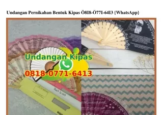 undangan pernikahan bentuk kipas 8i8 77i 64i3
