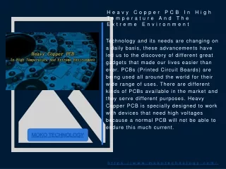 heavy copper pcb in high temperature and the extreme environment