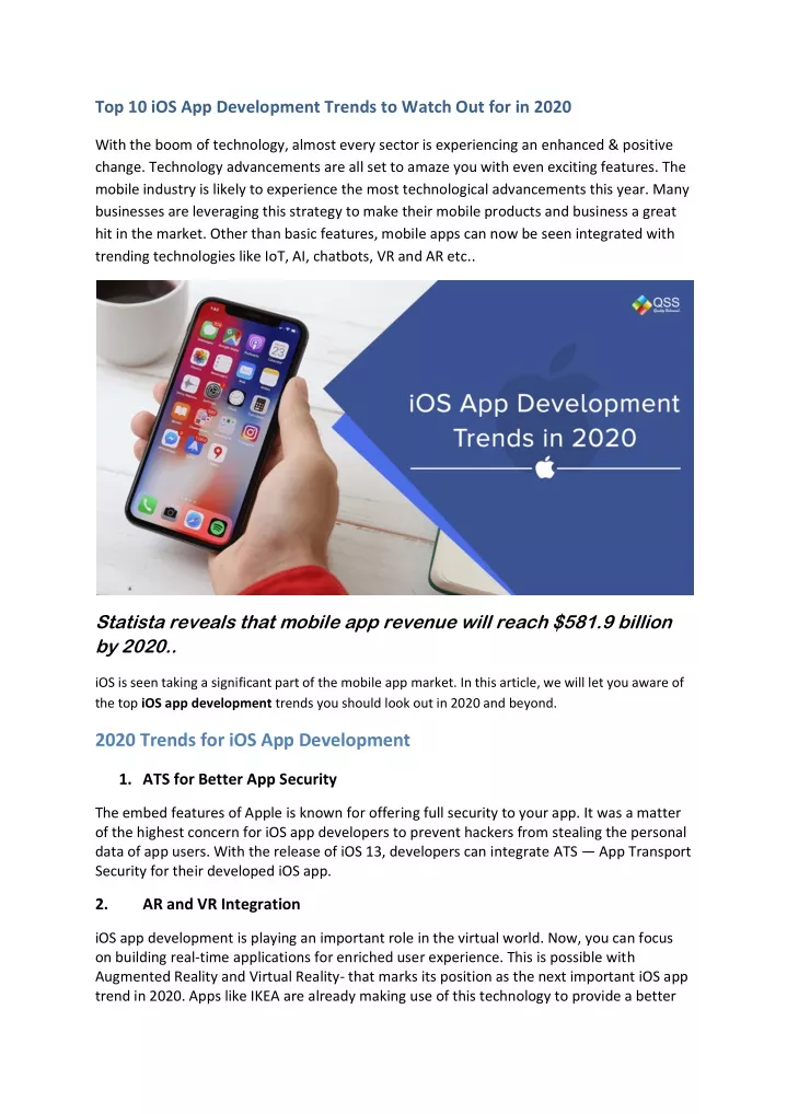 top 10 ios app development trends to watch