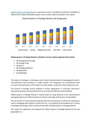 global system in package market is expected