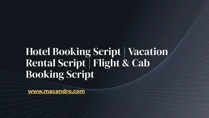 hotel booking script vacation rental script