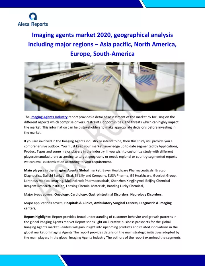 imaging agents market 2020 geographical analysis