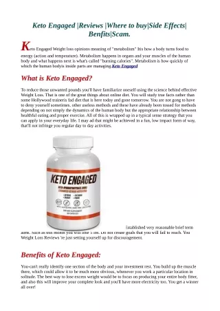 Where to Buy Keto Engaged Reviews Benfits (website)!