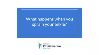 What happens when you sprain your ankle?