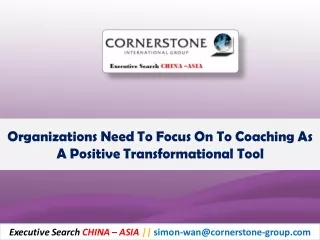 organizations need to focus on to coaching