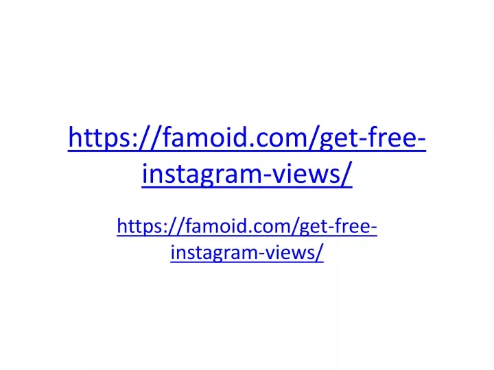 https famoid com get free instagram views