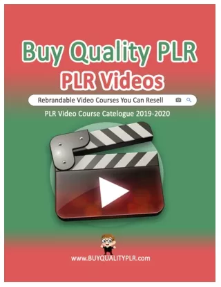 Premium Rebrandable PLR Video Courses 2020 | PLR Video Courses 2020