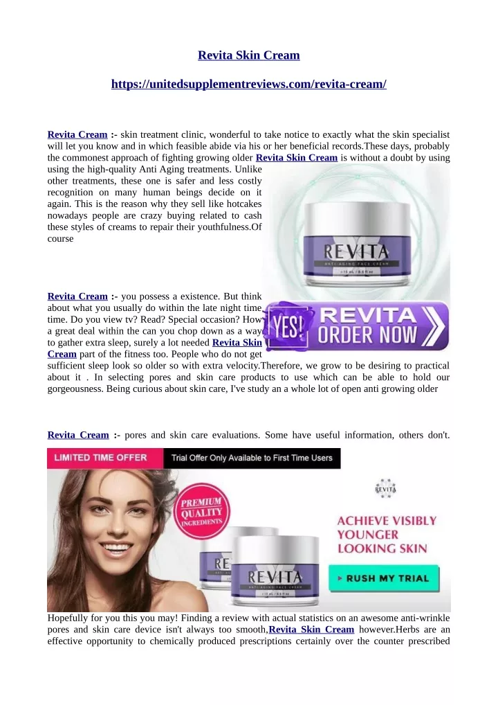 revita skin cream