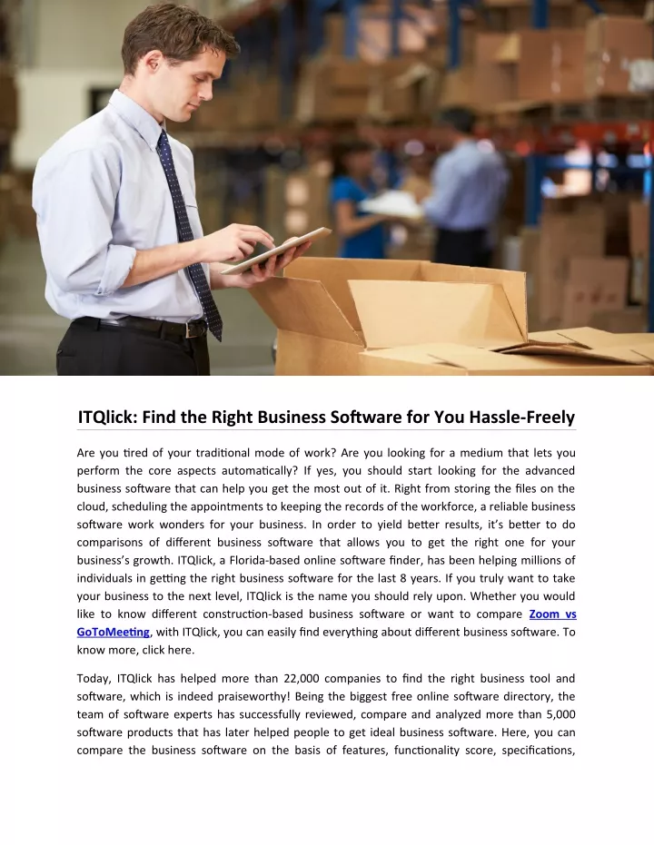 itqlick find the right business software